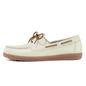 Basket Femme Luzy Blanc - Beige