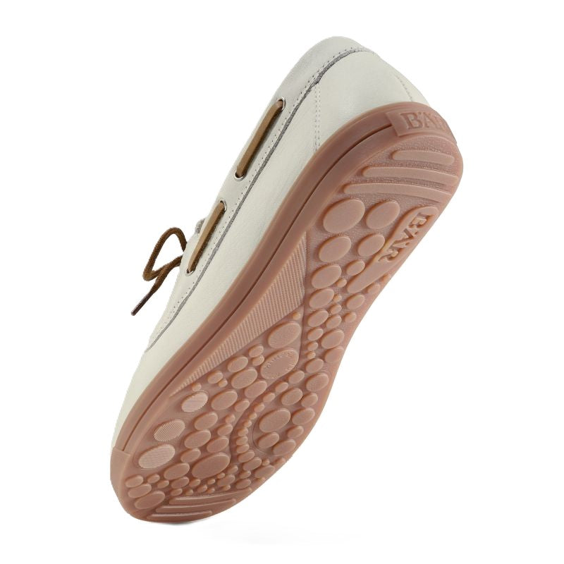 Basket Femme Luzy Blanc - Beige