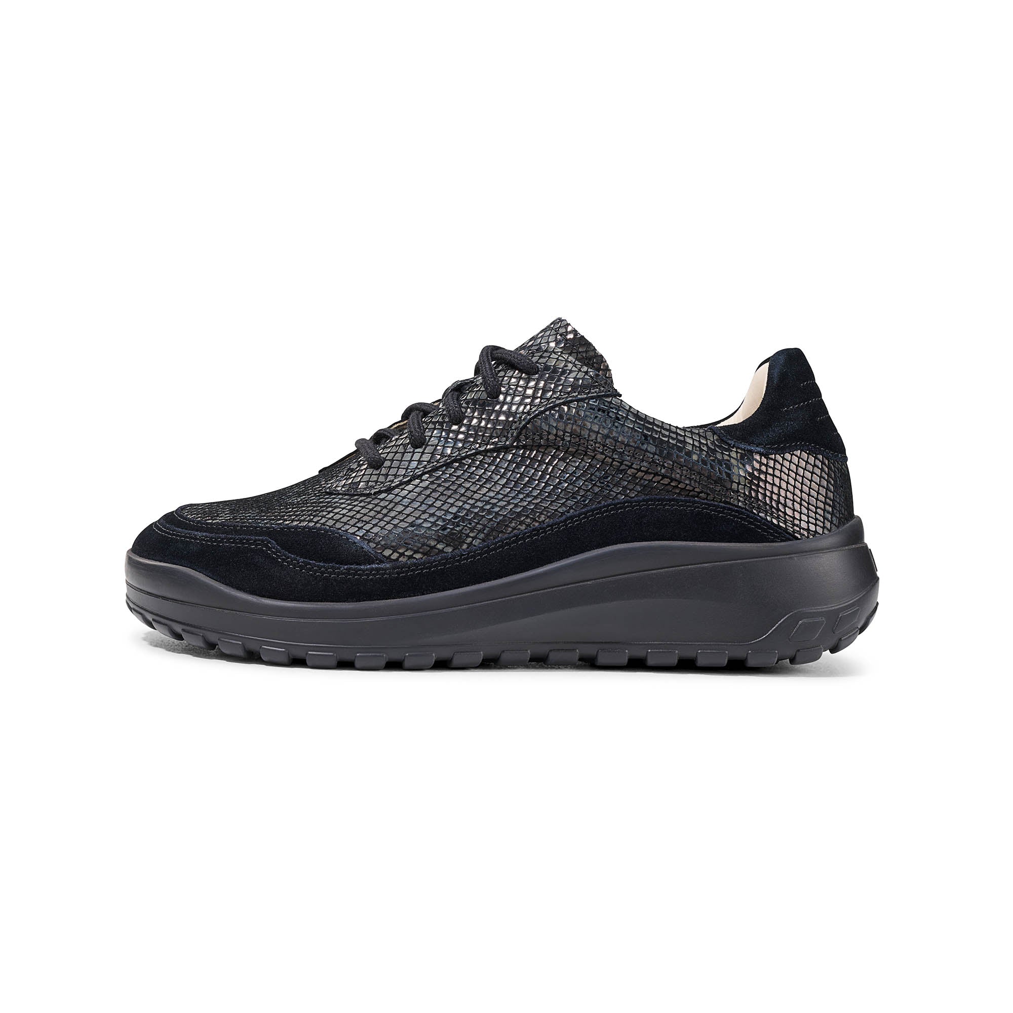 Chaussure à lacets Femme Quinn Noir serpent
