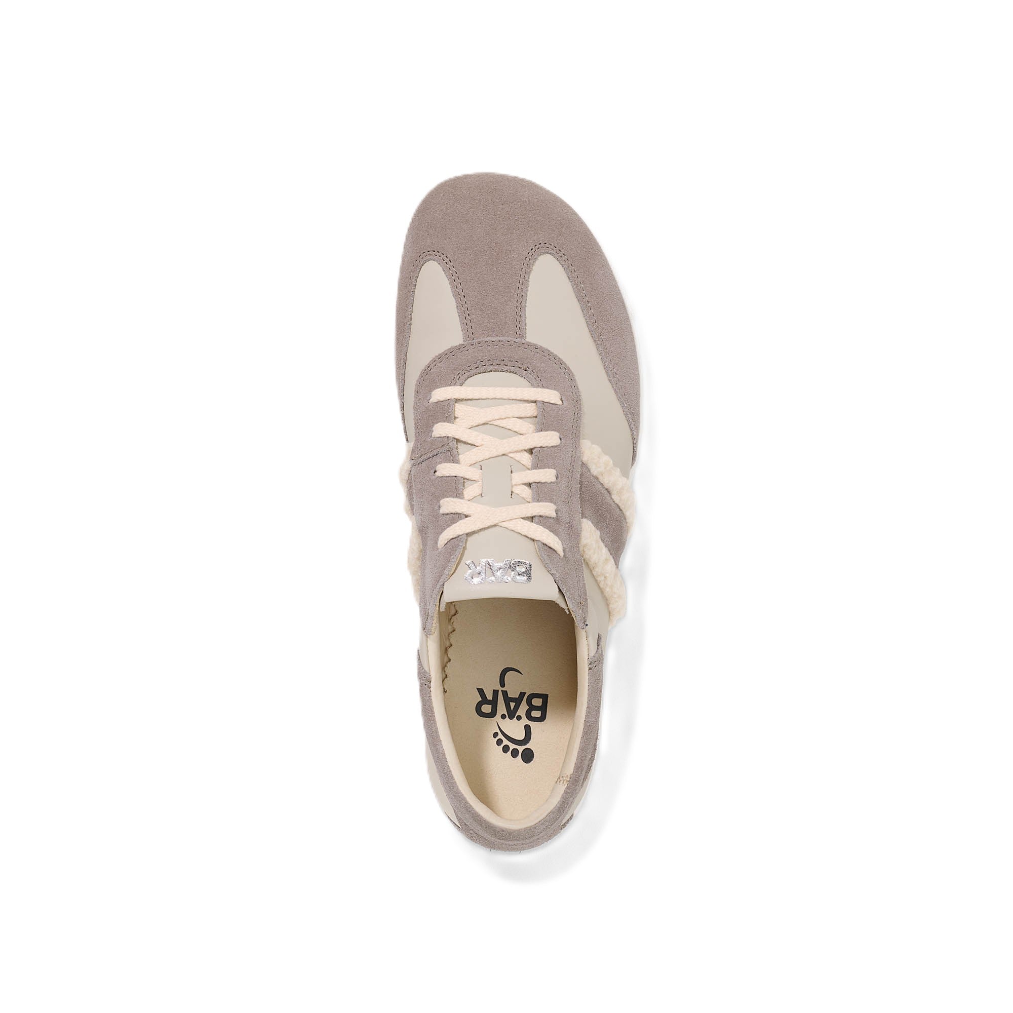 Basket Femme Elody Blanc Taupe