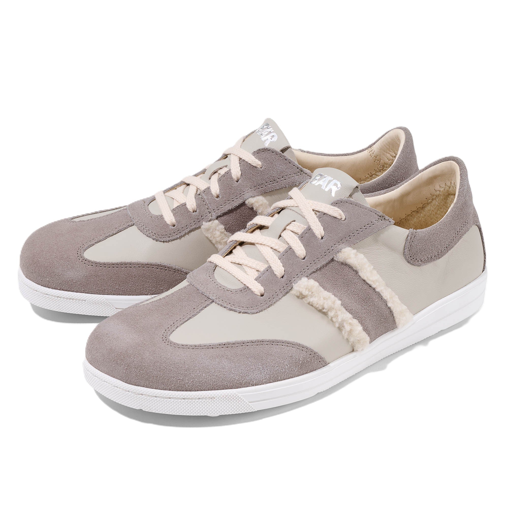 Basket Femme Elody Blanc Taupe