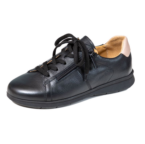 Basket Femme Molly Noir-Rose