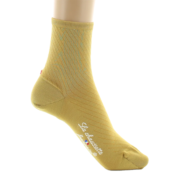 Chaussettes Femme en fil d'écosse Moutarde