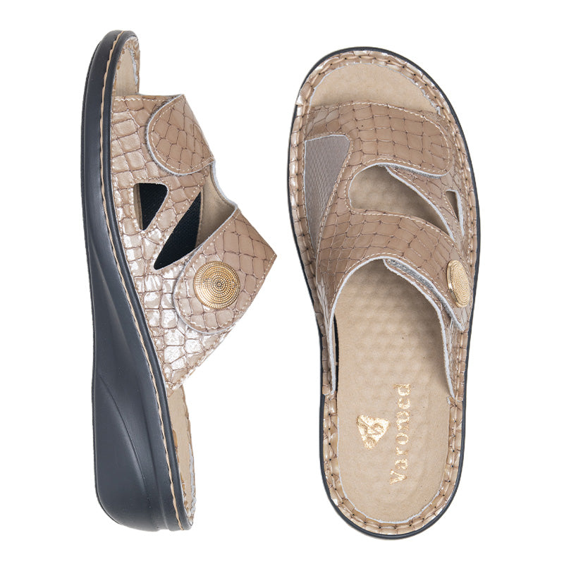 Mule Femme Marielle Caramel verni