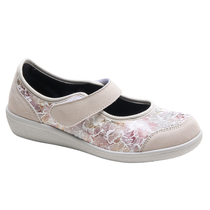 Mocassin Femme Sevilla Beige fleuri