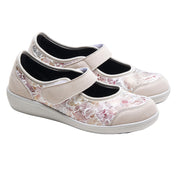 Mocassin Femme Sevilla Beige fleuri