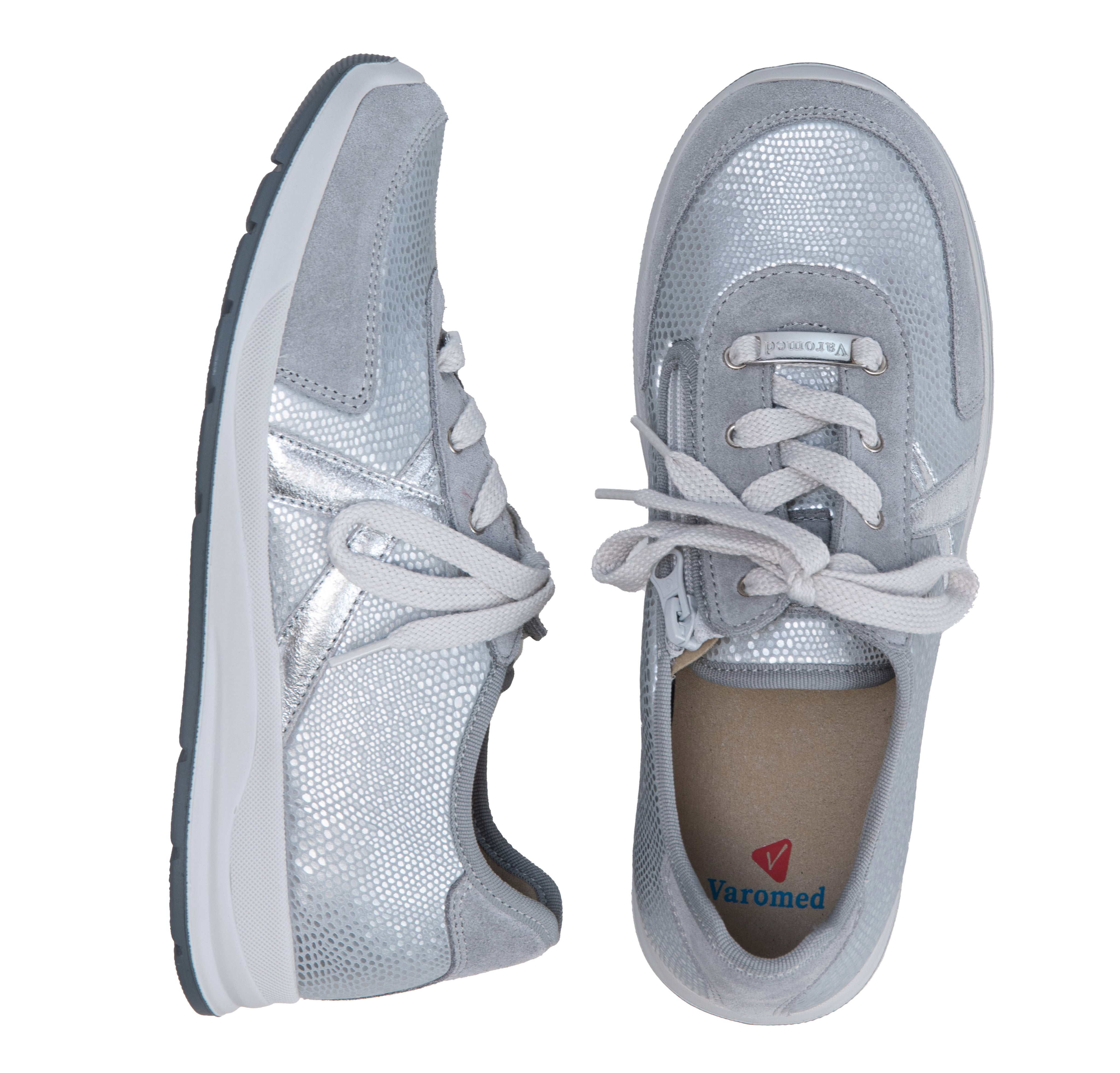 Chaussure à lacets Femme Kioto Gris métal