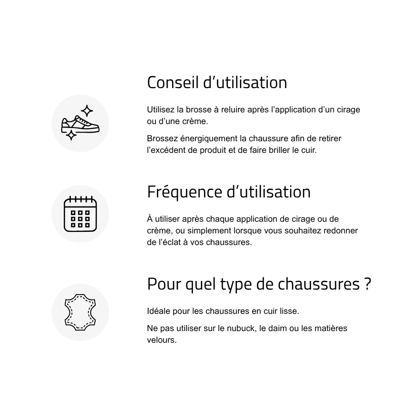 Brosse à reluire