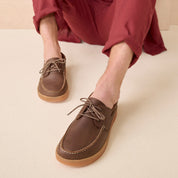 Chaussure à lacets Homme Emiliano Brun foncé