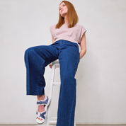 Sandale Femme Jandia Blanc-Jeans