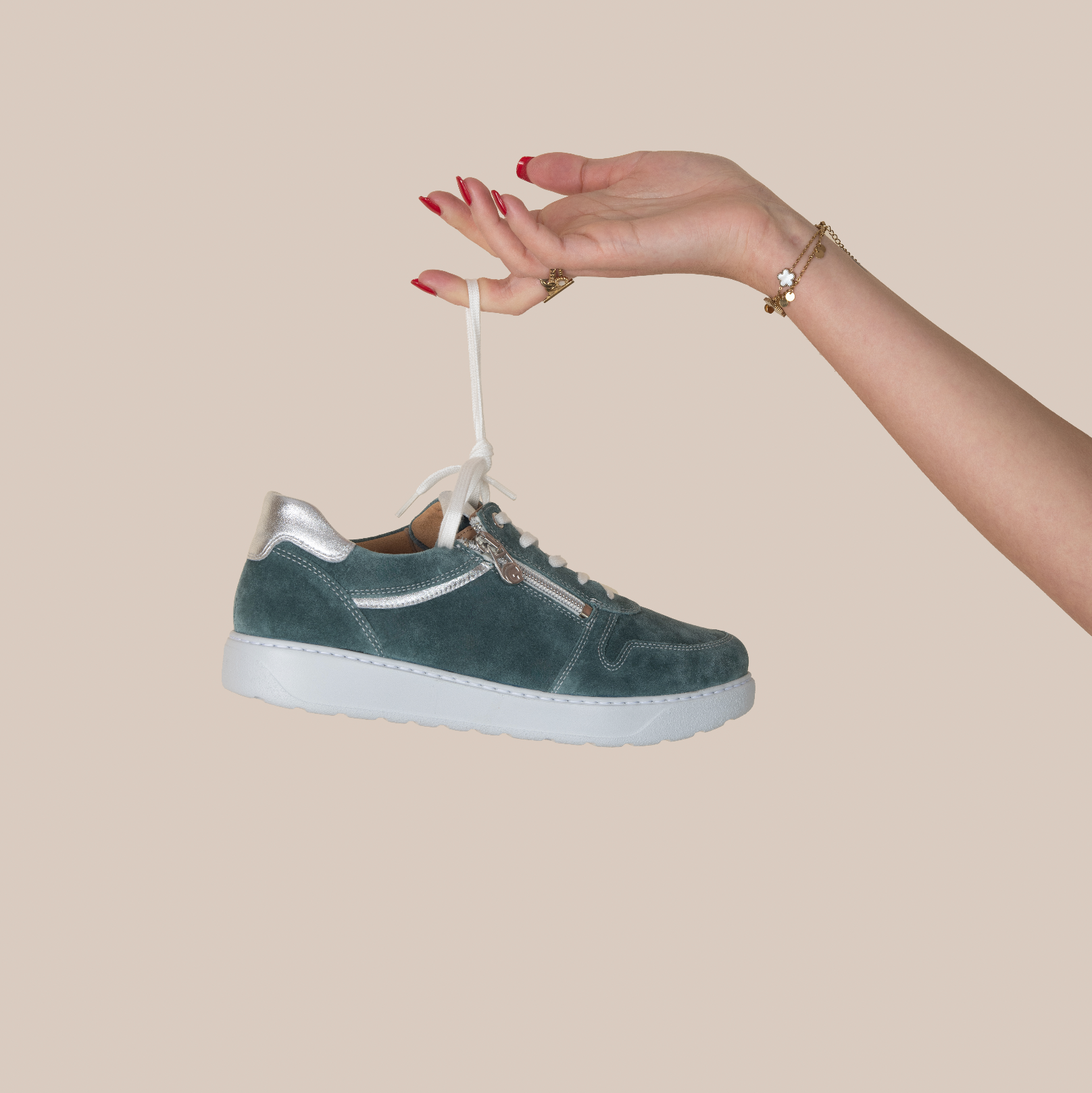 Chaussure à lacets Femme Kelly Bleu vert