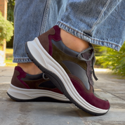 Chaussure à lacets Femme Fly Aubergine Multicolore
