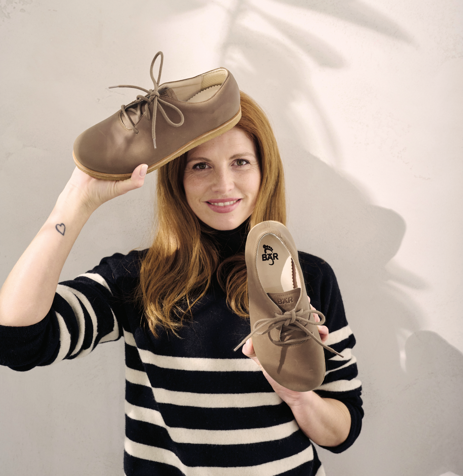 Chaussure à lacets Femme Carey Taupe