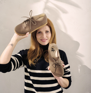 Chaussure à lacets Femme Carey Taupe