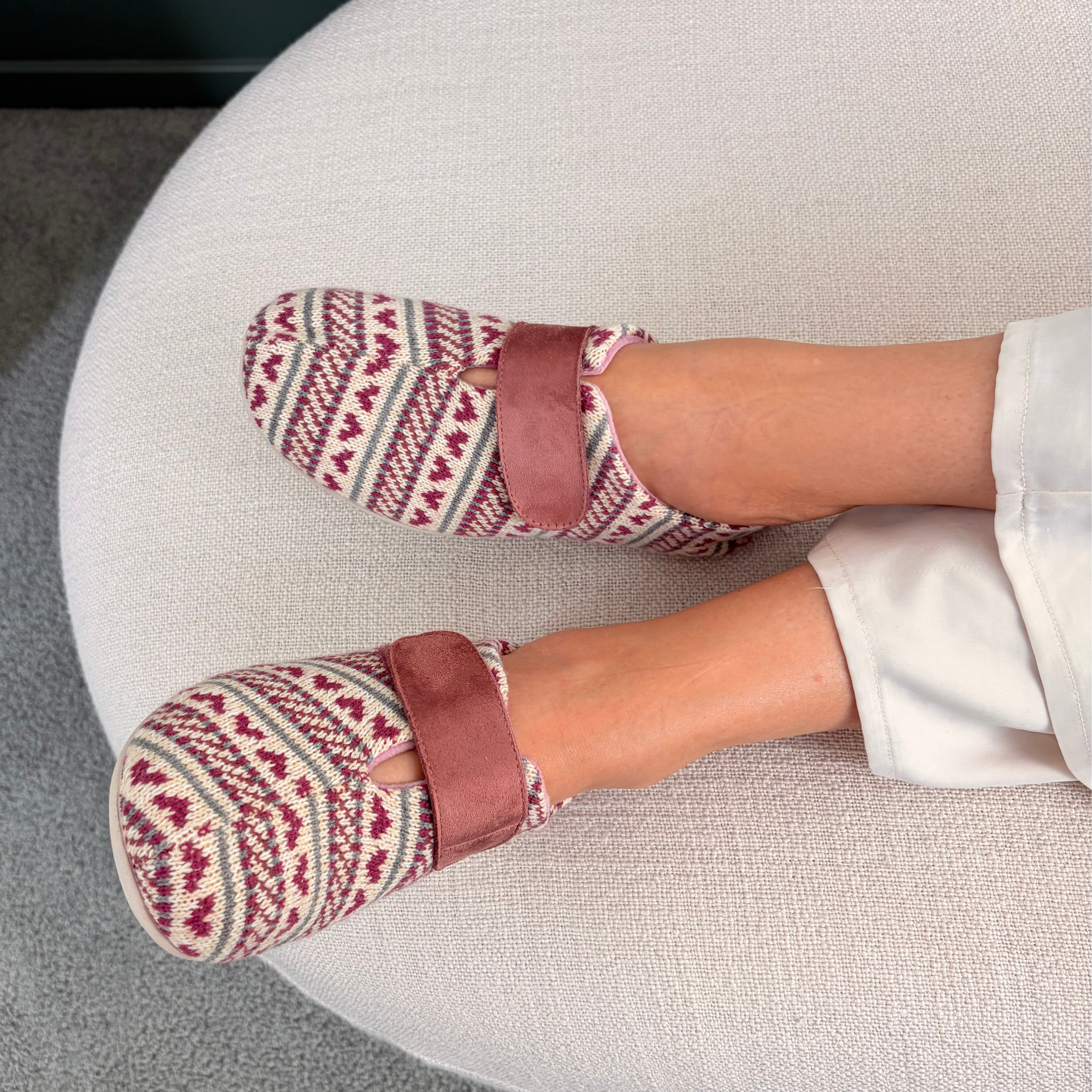 Chausson Femme Ambre Rose