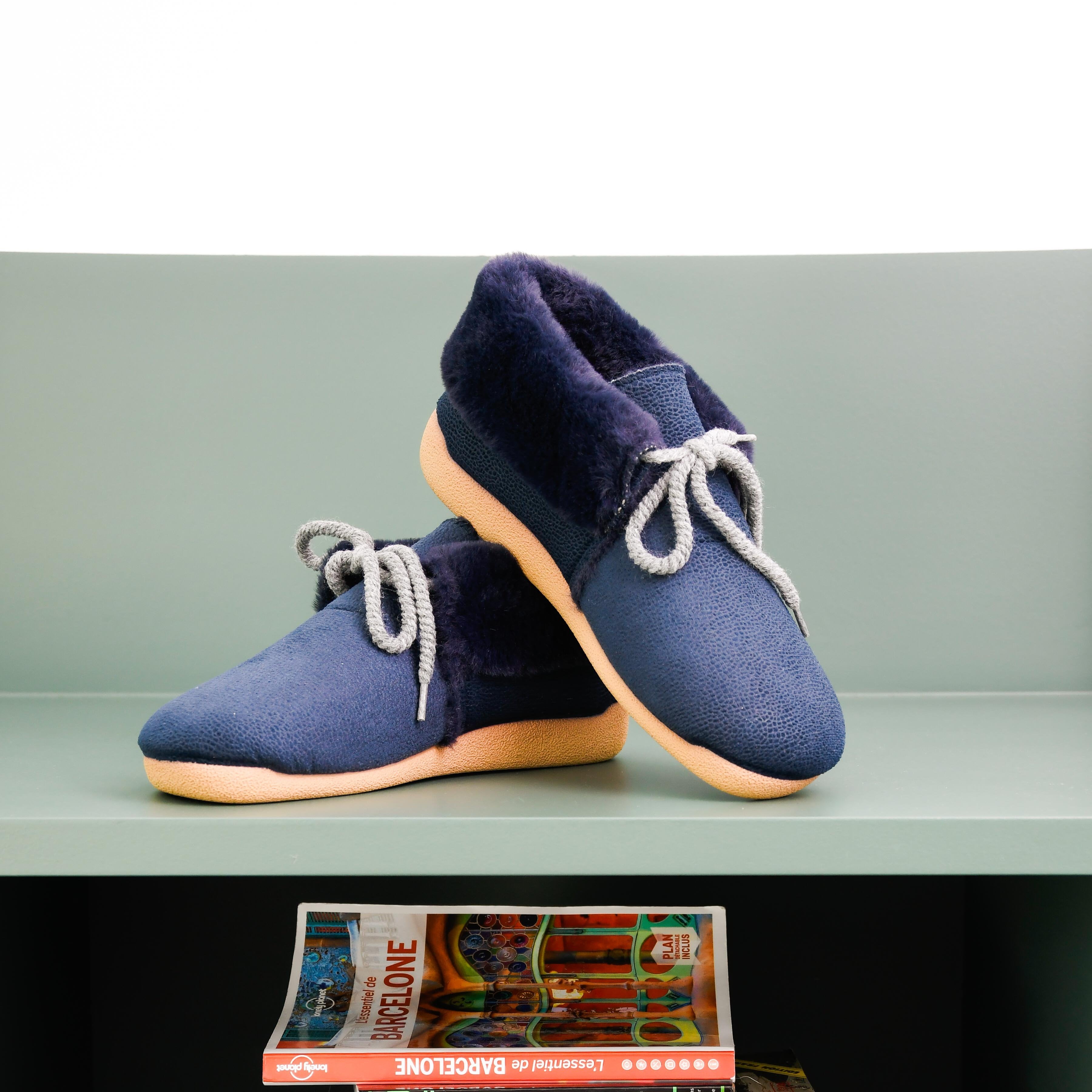 Chausson Femme Malbo Bleu marine