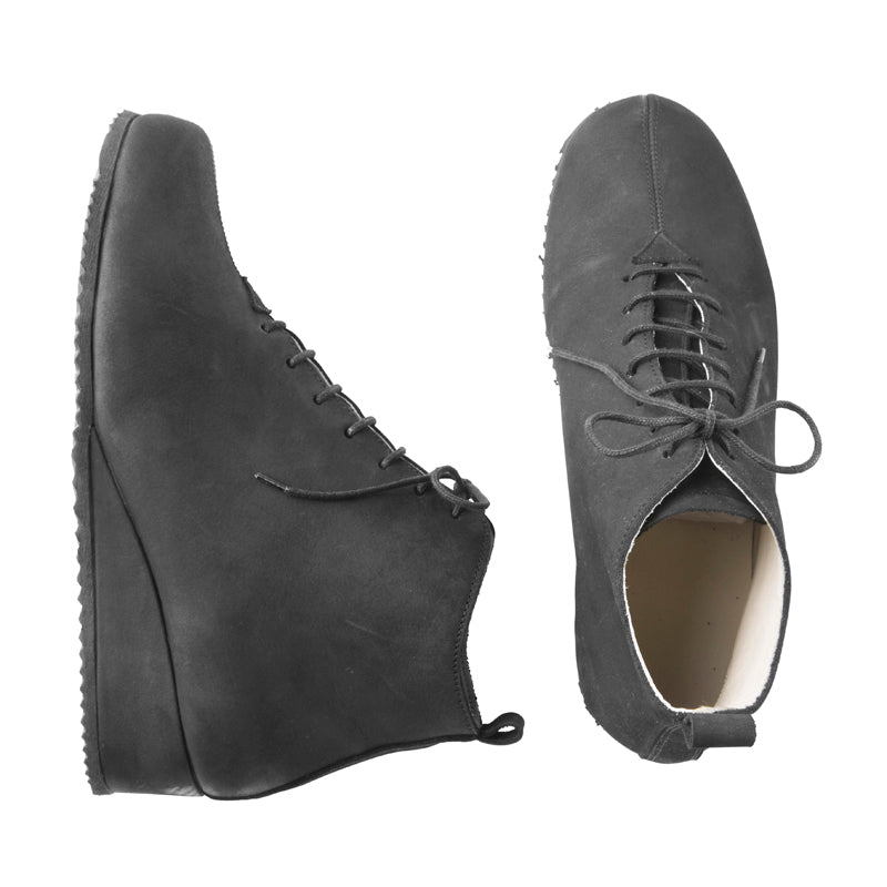 Bottine Femme Prune Noir