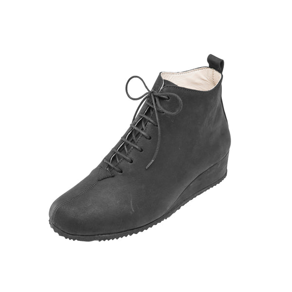 Bottine Femme Prune Noir