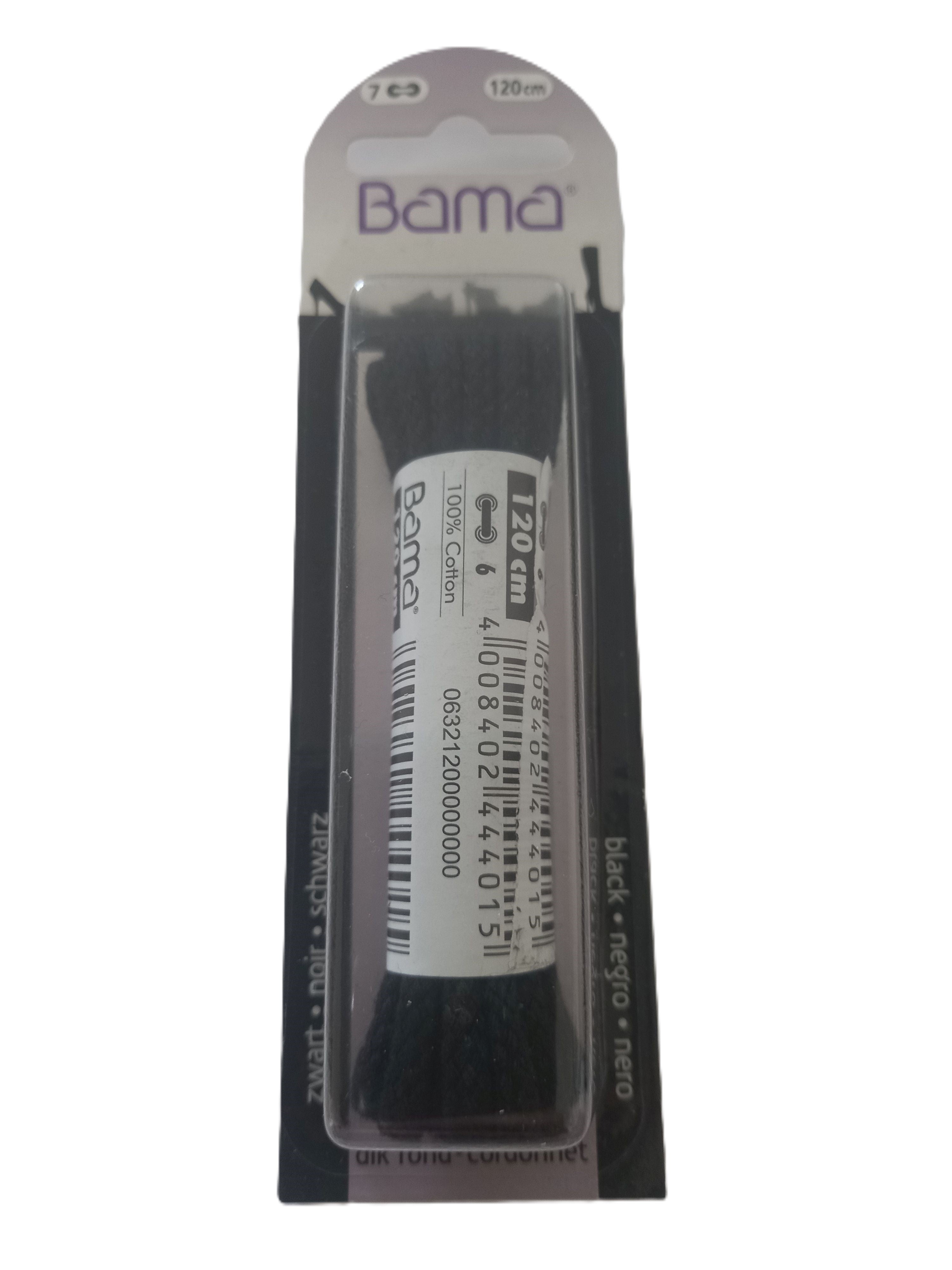 Lacets ronds Noir 120 cm