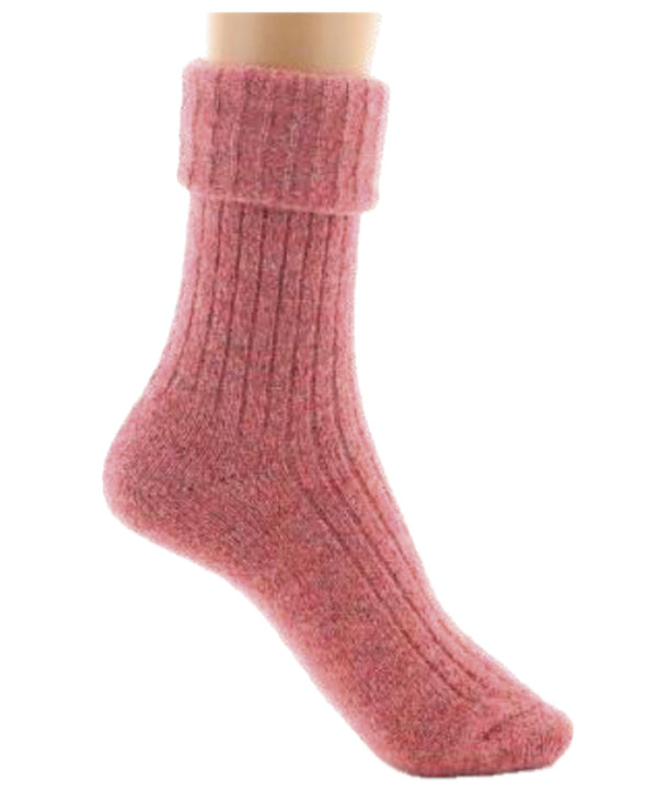 Chaussettes Femme en laine d'alpaga Rose