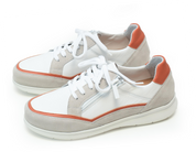 Basket Femme Marie Blanc-Orange