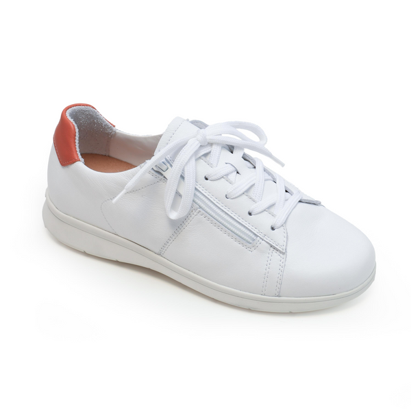 Basket Femme Molly Blanc-Orange