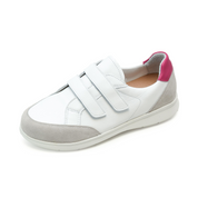 Basket Femme Maé Blanc-Fuchsia