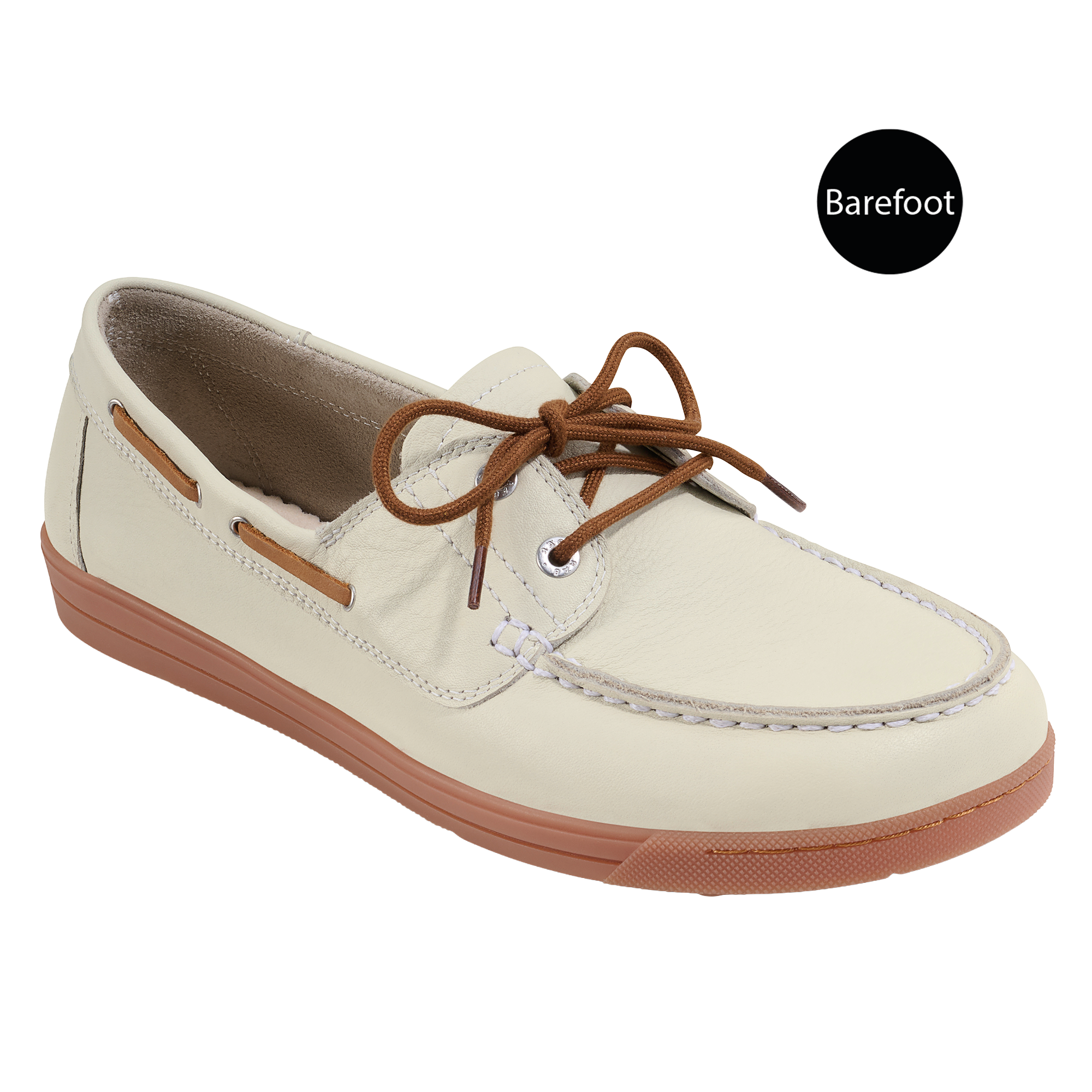 Basket Femme Luzy Blanc - Beige