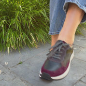 Chaussure à lacets Femme Fly Aubergine Multicolore