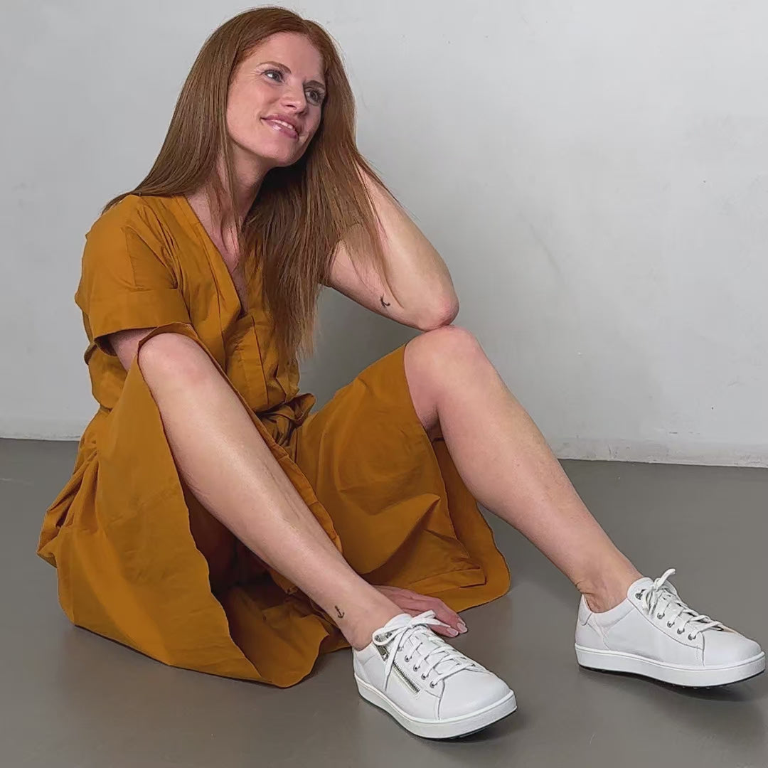 Chaussure à lacets Femme Margot Blanc