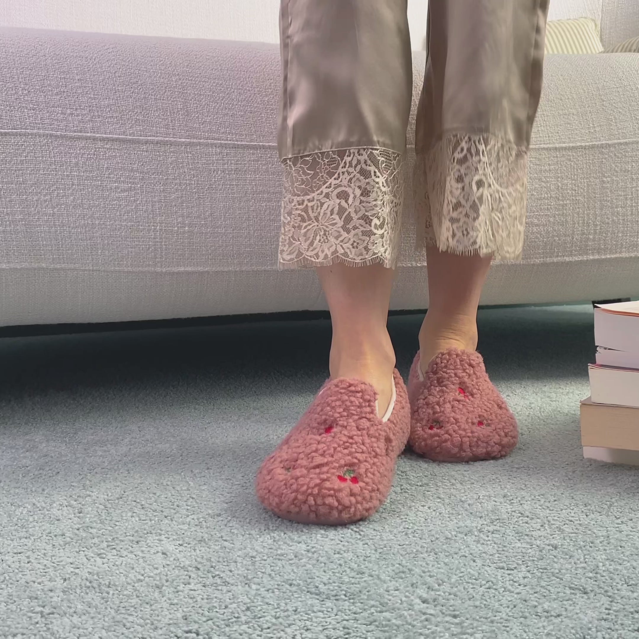 Chausson Femme Maily Rose