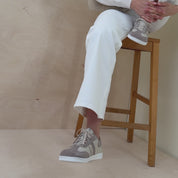 Basket Femme Elody Blanc Taupe