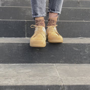 Chaussure à lacets Femme Rose Beige-Or