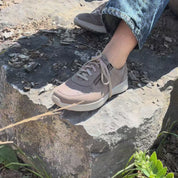 Chaussure à lacets Femme Kalys Taupe foncé