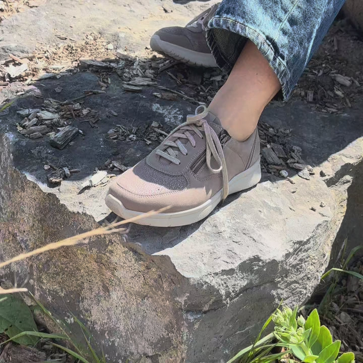 Chaussure à lacets Femme Kalys Taupe foncé