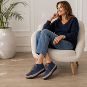 Bottine Femme Romy Bleu-Beige